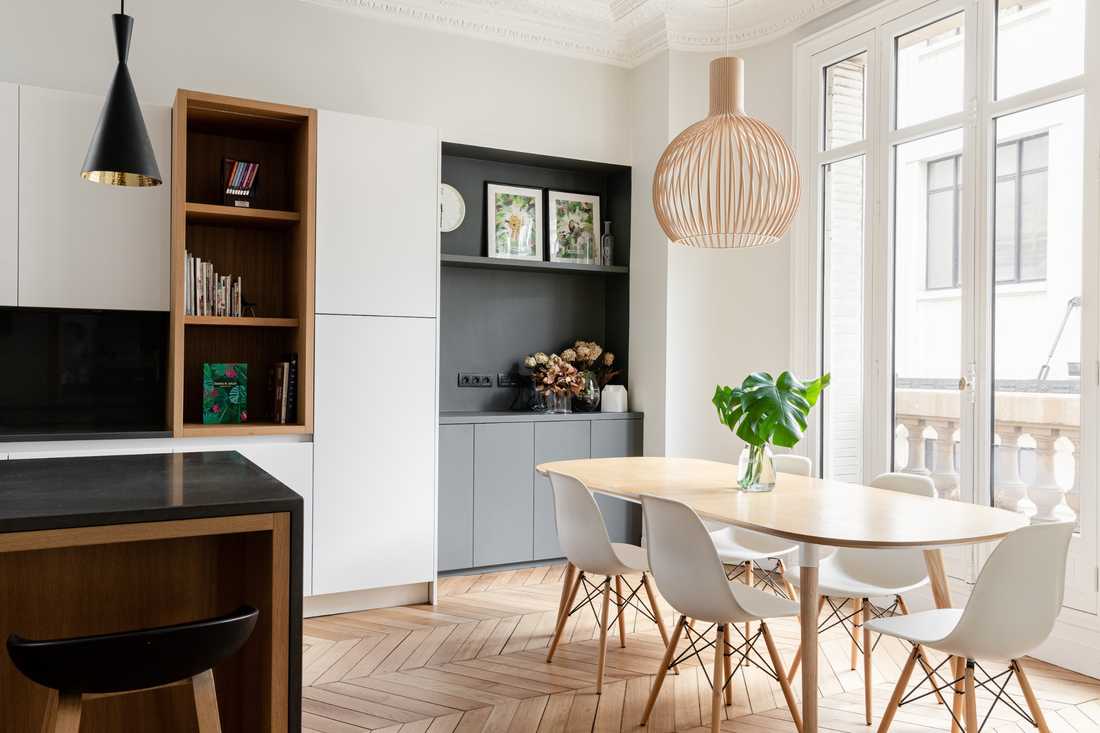 Furnishing of an apartment purchased off-plan by an interior designer in Montpellier