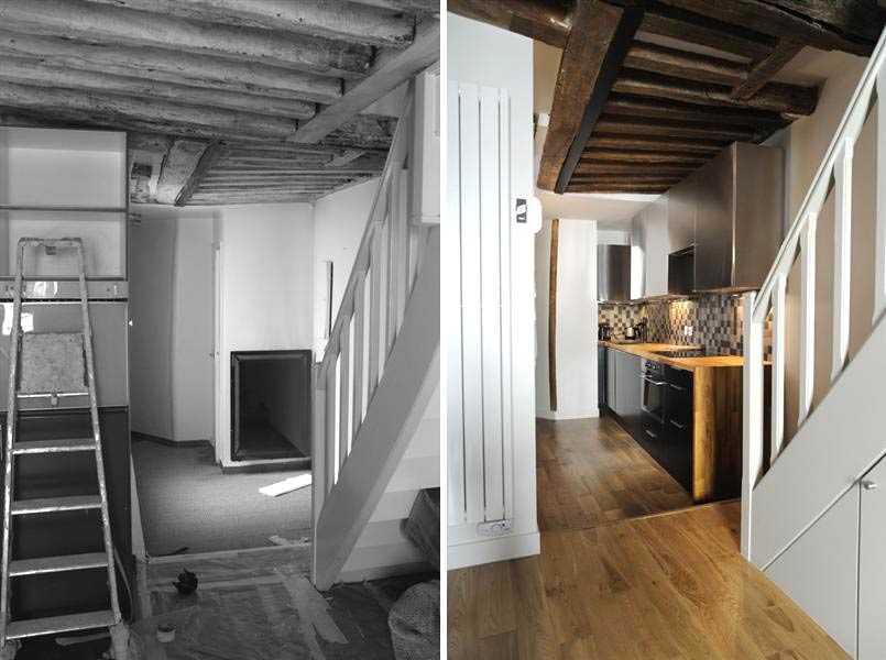 Rénovation d'un escalier dans un appartement en duplex à Montpellier