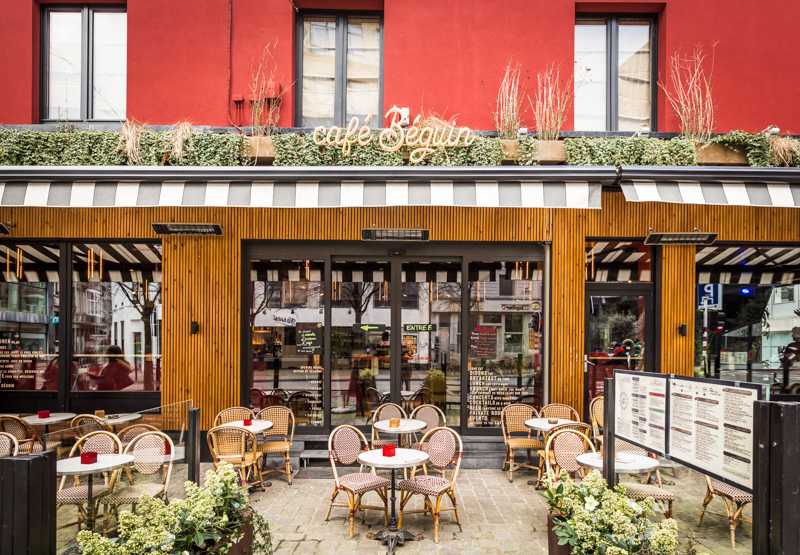 Façade d'un restaurant rénovée par un architecte à Montpellier