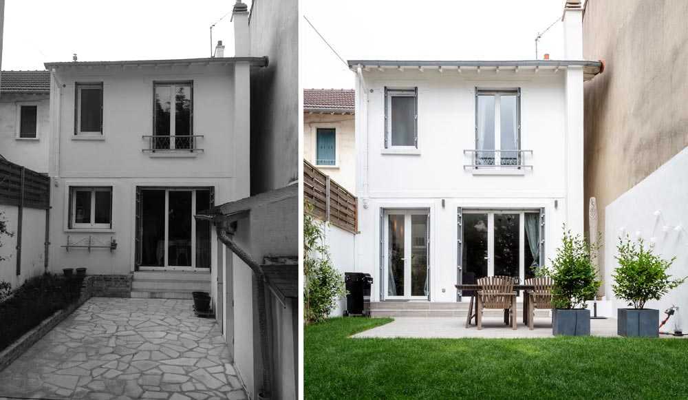 Rénovation de la facade d'une maison de ville à Montpellier