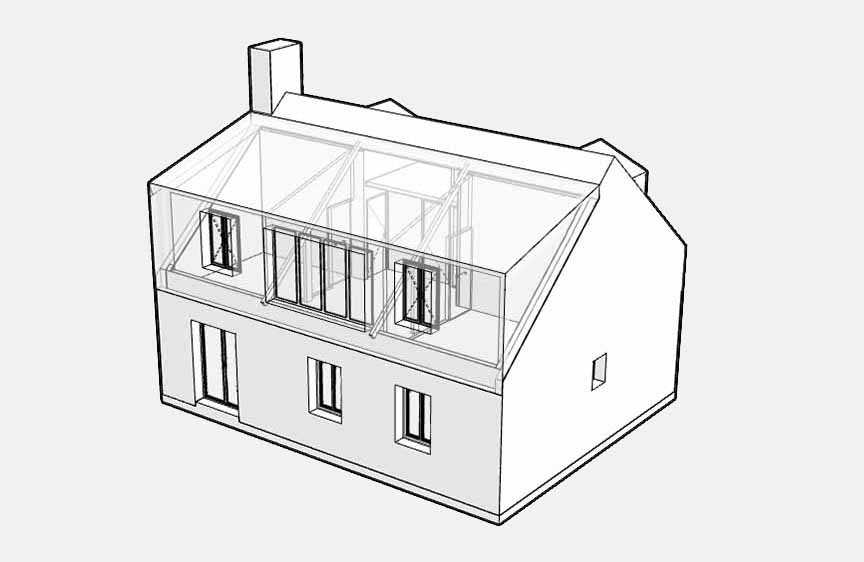 Création d'une surélévation par un architecte à Montpellier
