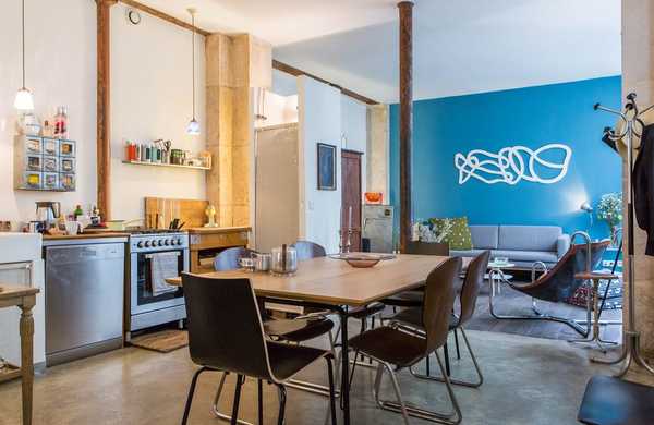 Relooking d'un appartement - loft en rez-de-chaussée par un décorateur d'intérieur à Montpellier