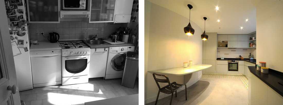 Avant-Après : Rénovation d'une cuisine par un architecte d'interieur