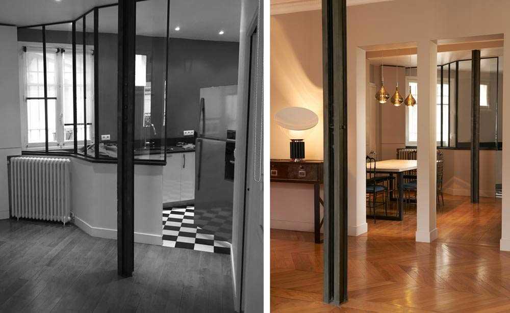 Un architecte d'intérieure rénove et aménage un appartement haussmanien de 160m2 à Montpellier