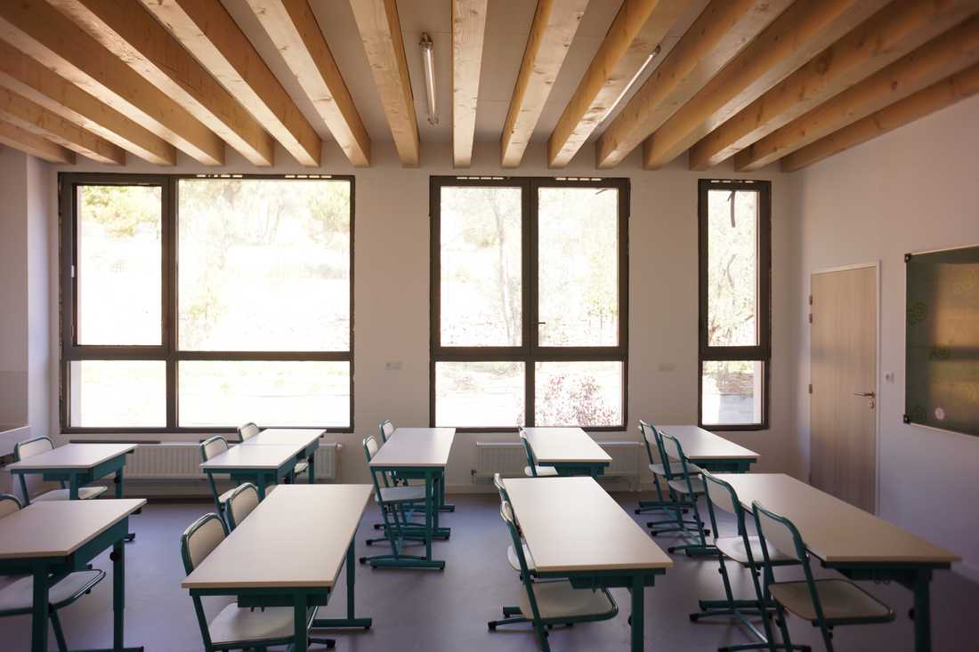 Salle de classe aménagée par un architecte à Montpellier