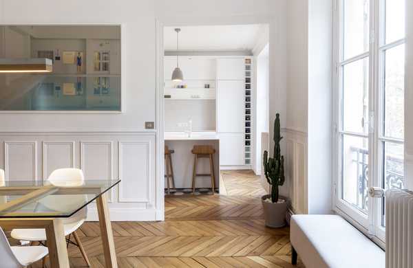 Rénovation intérieure d’un appartement haussmannien de 100m2 par un architecte d'intérieur à Montpellier