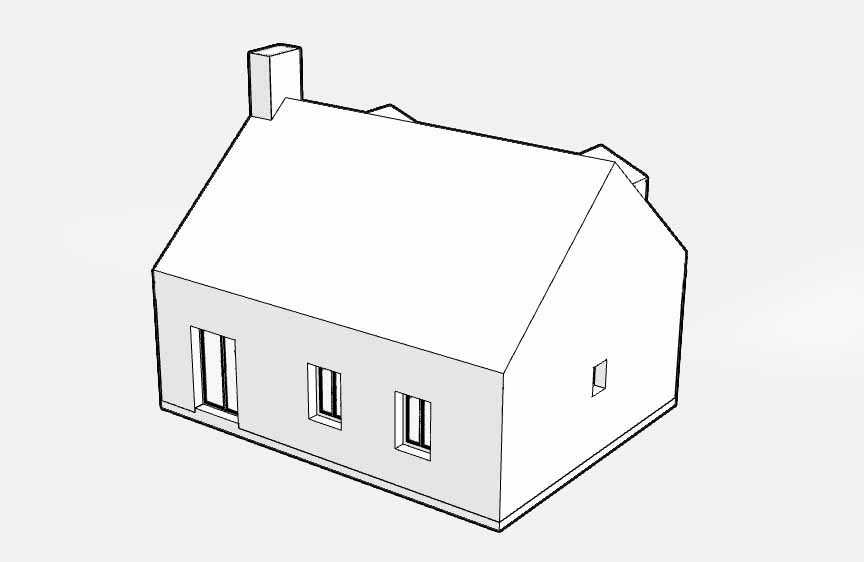 Projet de surélévation partielle conçue par un architecte à Montpellier
