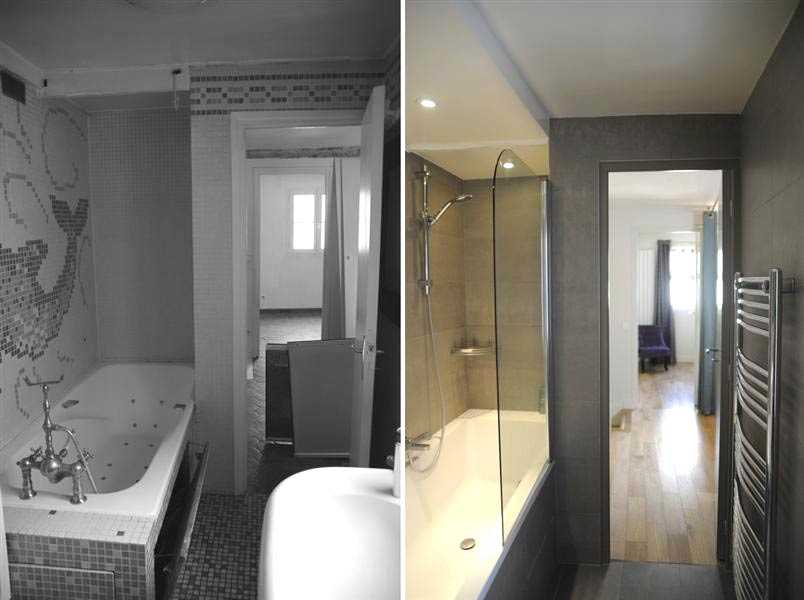 Rénovation d'une salle de bain dans un appartement en duplex